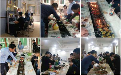 武漢三工激光全體成員別墅轟趴團建活動超happy的